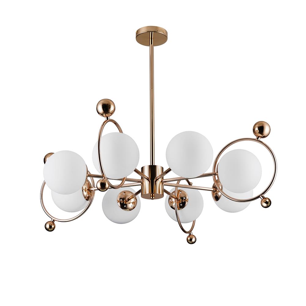 ไฟช่อ CARINI S52323-8 สีขาว/ทอง 8 หัว