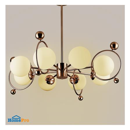 ไฟช่อ CARINI S52323-8 สีขาว/ทอง 8 หัว_2