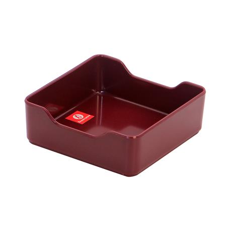 ถาดอาหารเมลามีน SUPERWARE 4.25 นิ้ว สีแดง_0