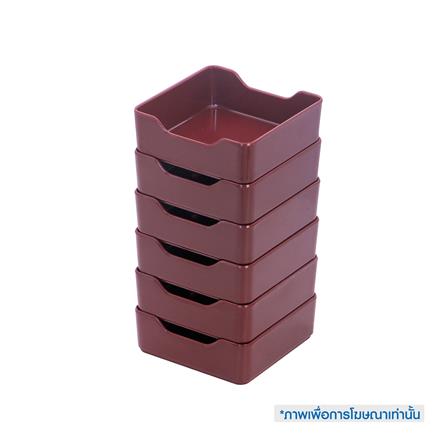 ถาดอาหารเมลามีน SUPERWARE 4.25 นิ้ว สีแดง_4