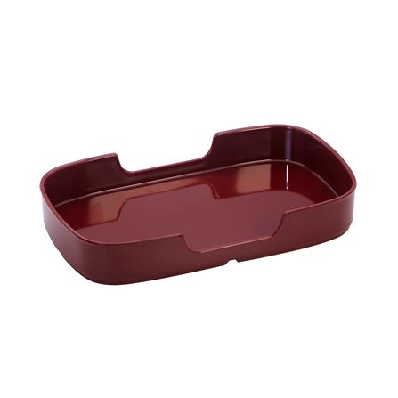 ถาดอาหารเมลามีน SUPERWARE 5.5x9.5 นิ้ว สีแดง_0