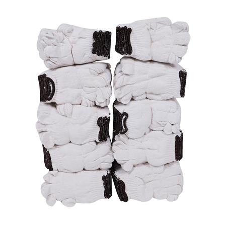 ถุงมือทอ DEXZON 7 ขีด 10 โหล สีขาว_2