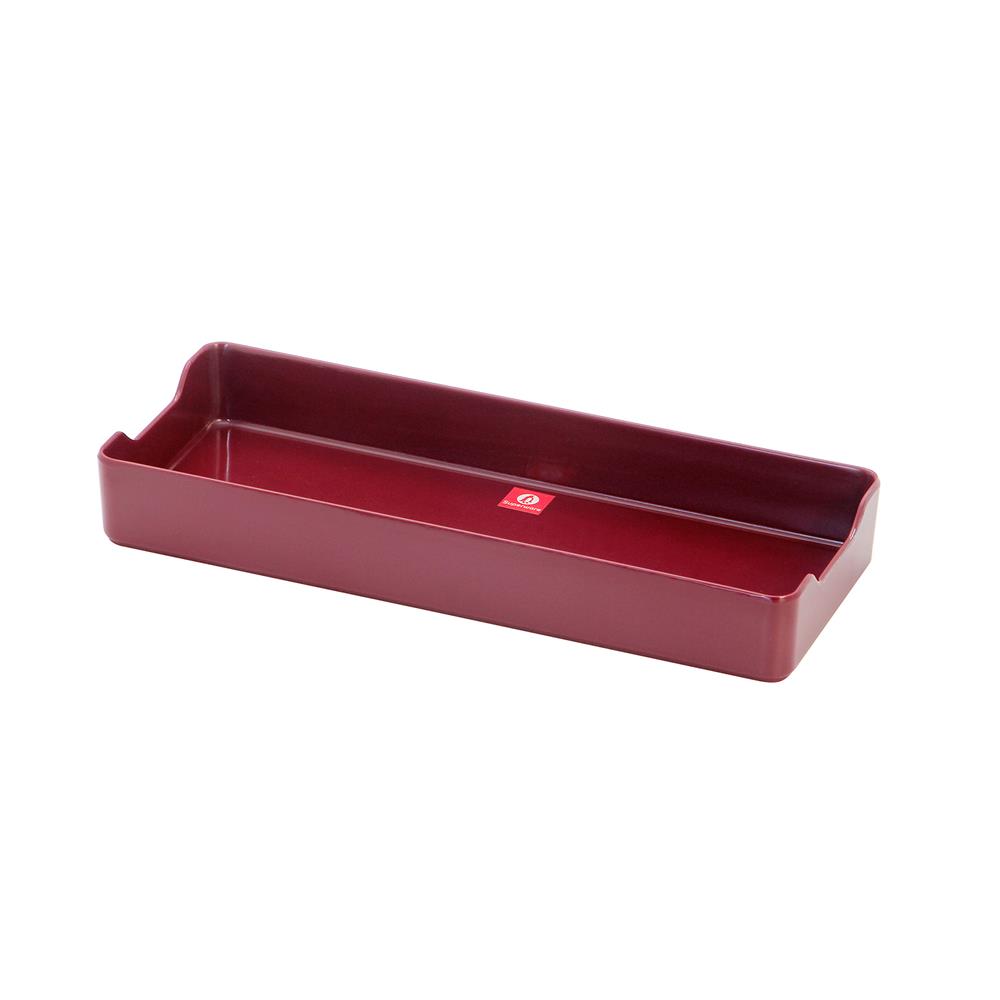 ถาดอาหารเมลามีน SUPERWARE 4x11 นิ้ว สีแดง