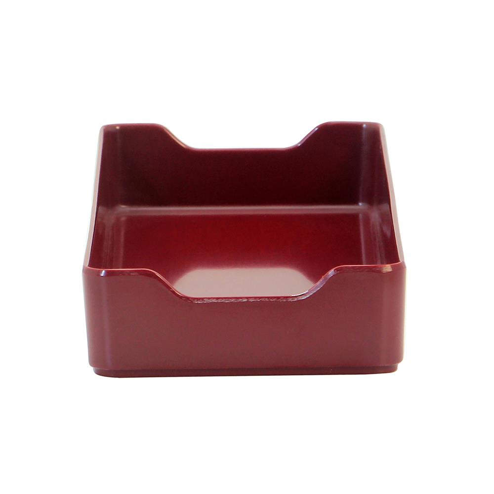 ถาดอาหารเมลามีน SUPERWARE 4x11 นิ้ว สีแดง