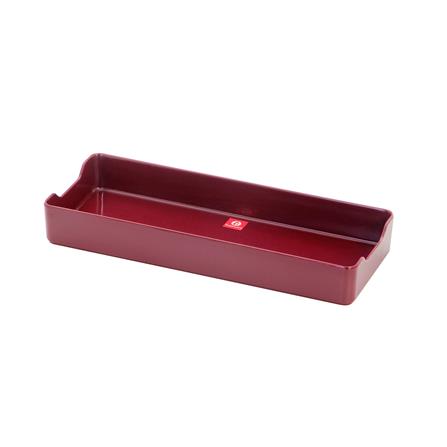 ถาดอาหารเมลามีน SUPERWARE 4x11 นิ้ว สีแดง_0