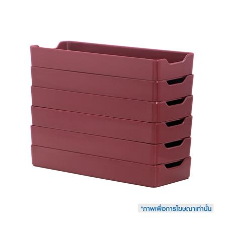 ถาดอาหารเมลามีน SUPERWARE 4x11 นิ้ว สีแดง_4