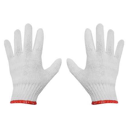 ถุงมือทอ DEXZON 6 ขีด 10 โหล/แพ็ก สีขาว_0