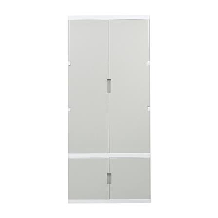 ตู้เสื้อผ้า STACKO SUPER CODE 69x50x161 ซม. สีเทา_2