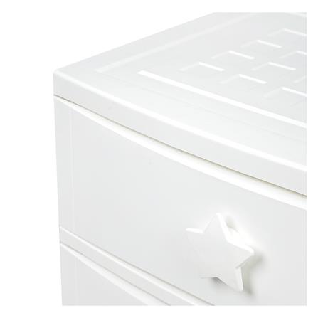 ตู้ลิ้นชัก 4 ชั้น STACKO C5 STAR 56x45x84 ซม. สีชมพู/ขาว_3