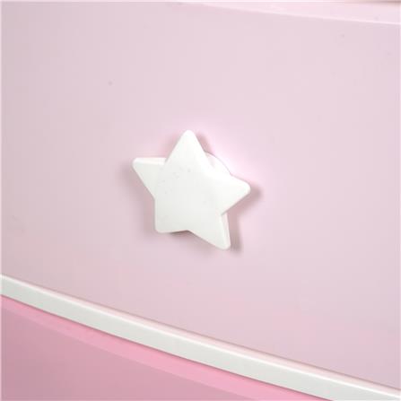 ตู้ลิ้นชัก 4 ชั้น STACKO C12 STAR 56x45x105 ซม. สีชมพู/ขาว_4