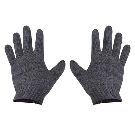 ถุงมือทอ DEXZON 7 ขีด 5 โหล/แพ็ก สีเทา