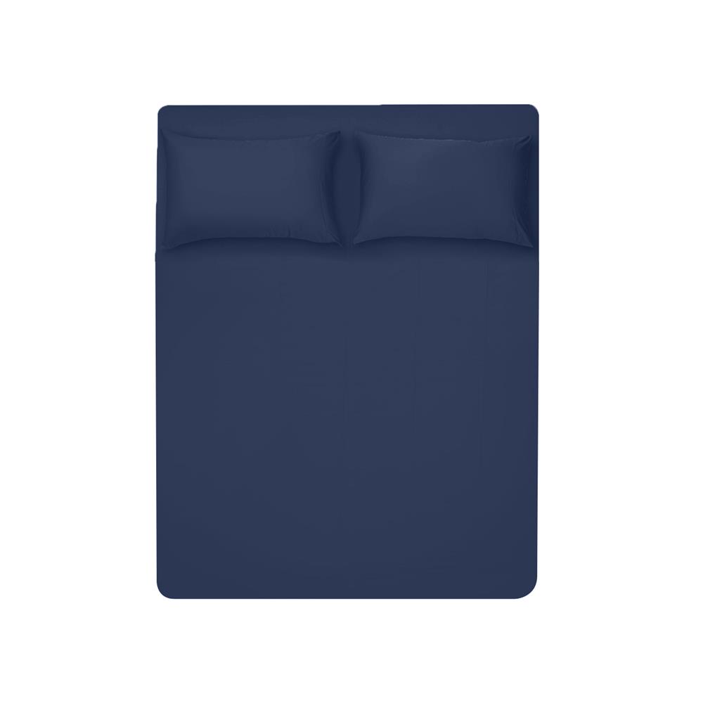 ชุดผ้าปูที่นอน 6 ฟุต 3 ชิ้น BENEATH NAVY BLUE สีน้ำเงินเข้ม