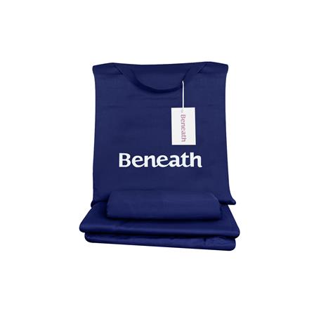 ชุดผ้าปูที่นอน 6 ฟุต 3 ชิ้น BENEATH NAVY BLUE สีน้ำเงินเข้ม_7