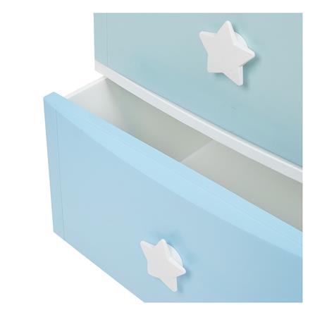 ตู้ลิ้นชัก 4 ชั้น STACKO C5 STAR 56x45x84 ซม. สีขาว/ฟ้า_4