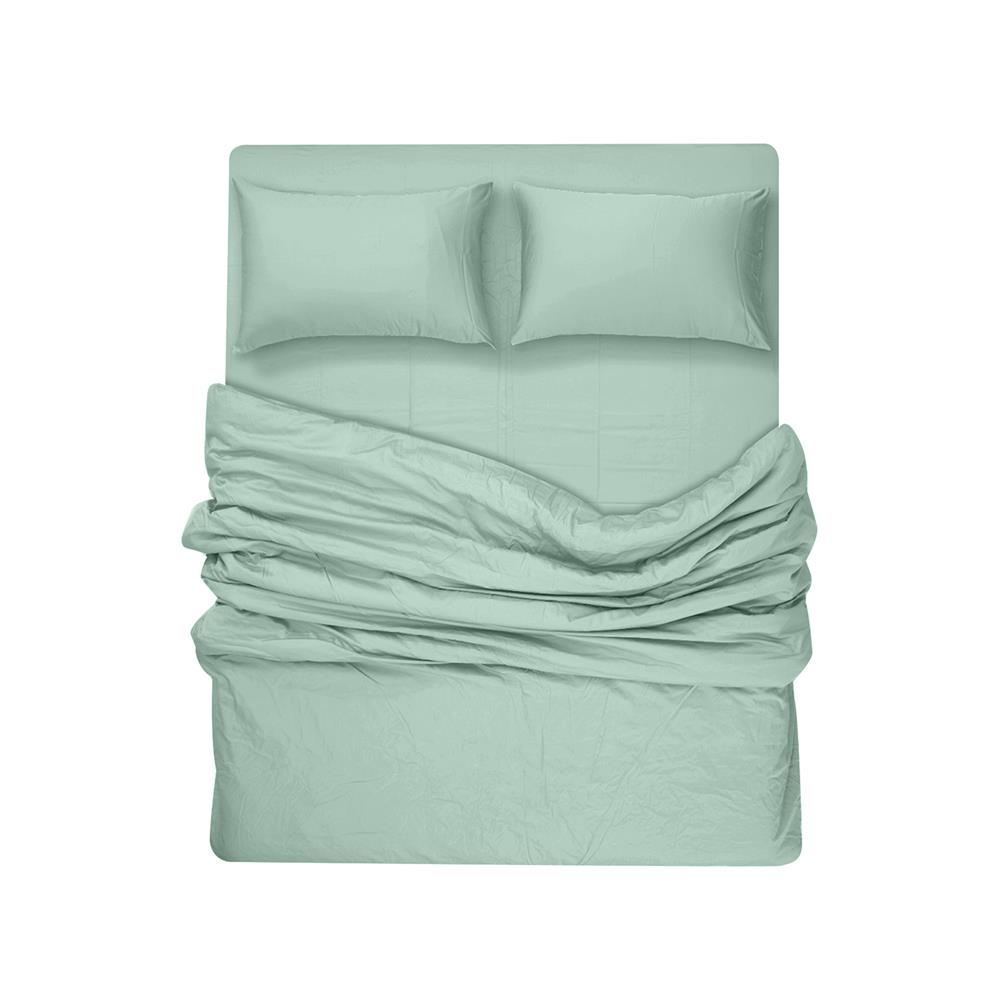 ชุดผ้าปูที่นอน 6 ฟุต 4 ชิ้น BENEATH PEPERMINT สีเขียว