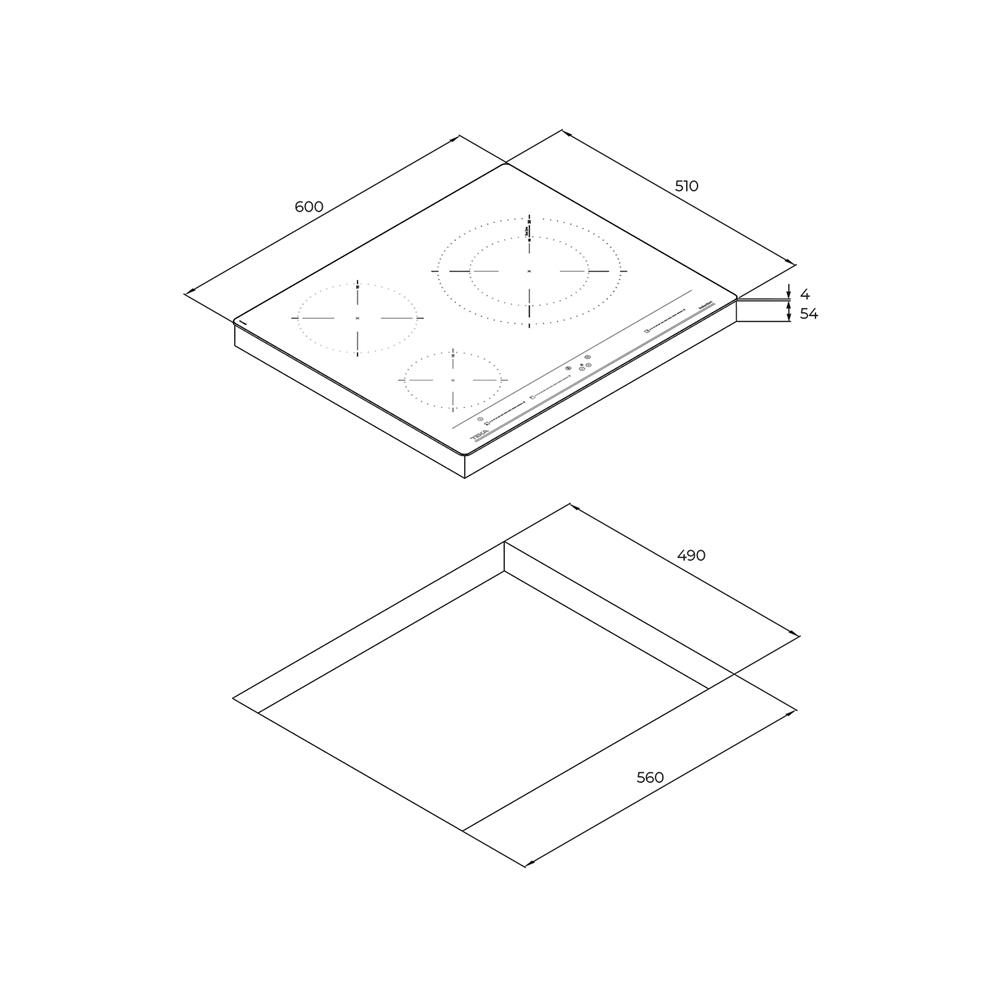 เตาฝังอินดักชั่น TEKA IBC 63015 MSS BK 60 ซม.