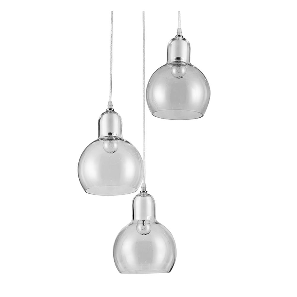 ไฟช่อ CARINI S52272-3 สีขาว/ใส 3 หัว