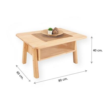 โต๊ะกลาง BAAN FURNITURE ODIN 80 ซม. สีไม้ธรรมชาติ_3
