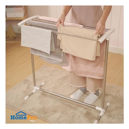 ราวพาดผ้าสเตนเลส 6 เส้น PLIM HW04-008 86x37x87 ซม._5