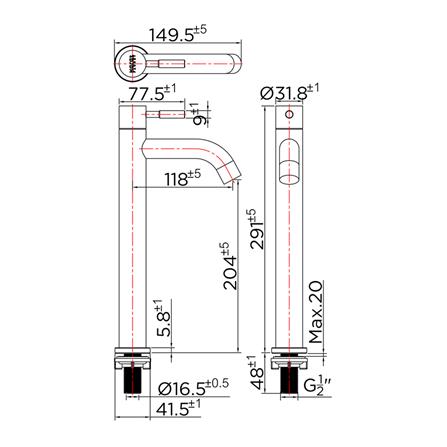 ก๊อกอ่างล้างหน้าเดี่ยว KARAT FAUCET KF-79-101B-63 สีเงิน_1