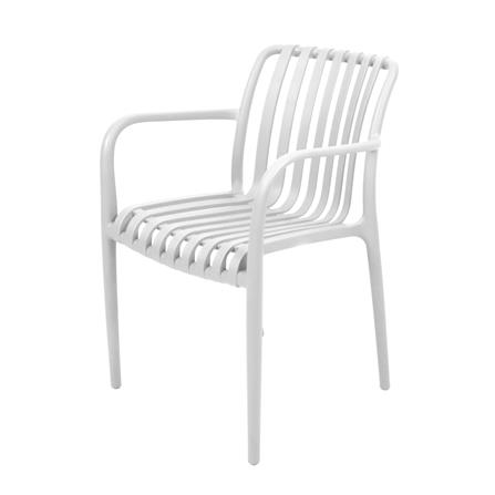 เก้าอี้พลาสติก SPRING CALVYN สีขาว