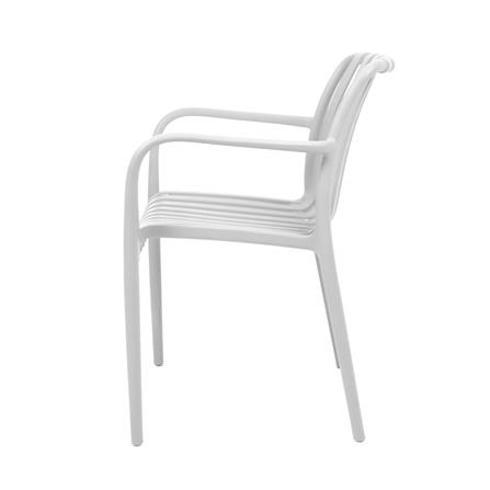เก้าอี้พลาสติก SPRING CALVYN สีขาว_1