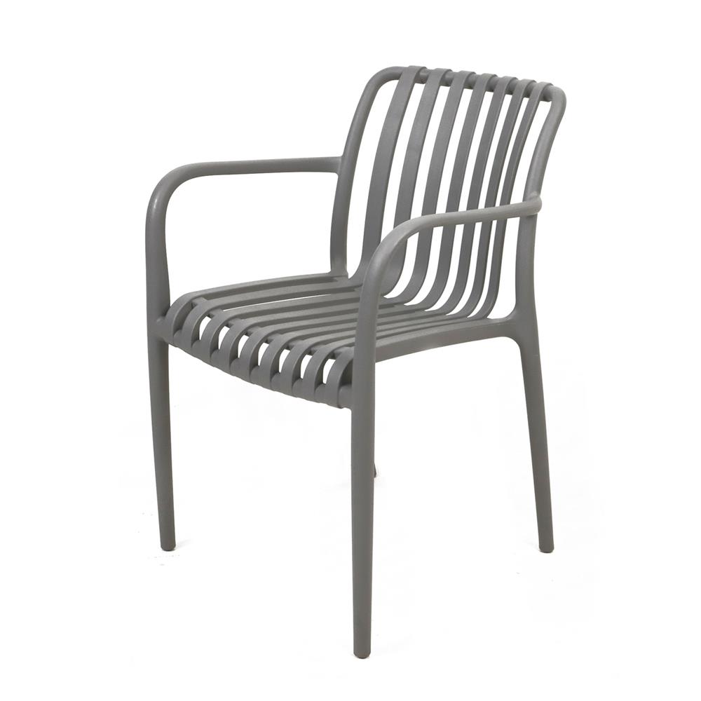 เก้าอี้พลาสติก SPRING CALVYN สีเทา_0