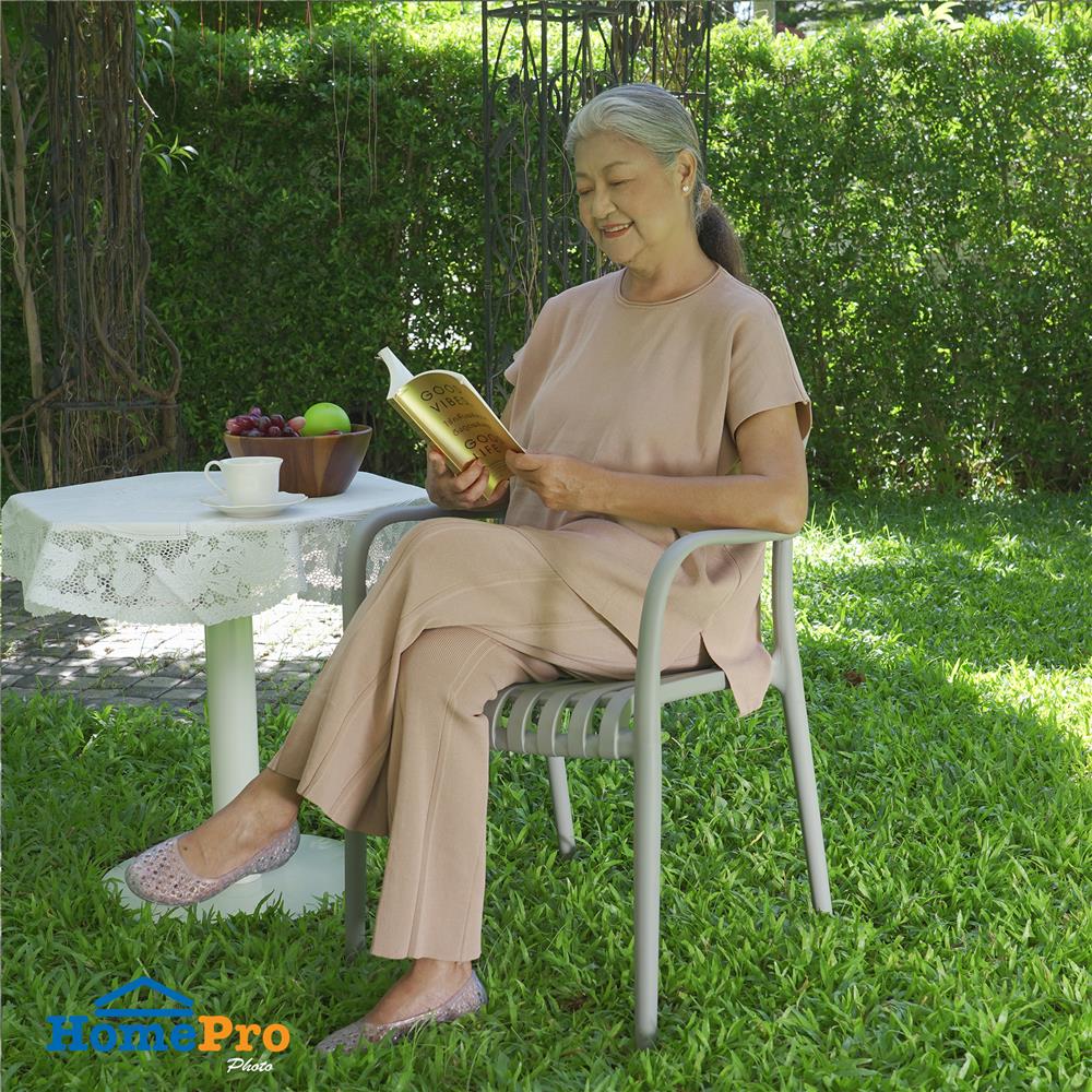 เก้าอี้พลาสติก SPRING CALVYN สีเทา