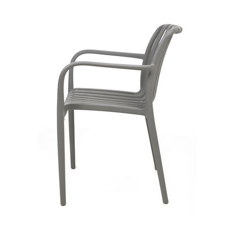 เก้าอี้พลาสติก SPRING CALVYN สีเทา_2