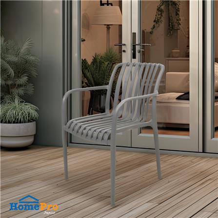 เก้าอี้พลาสติก SPRING CALVYN สีเทา_4