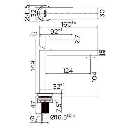 ก๊อกอ่างล้างหน้าเดี่ยว KARAT FAUCET KF-49-610-63 สีเงิน_1