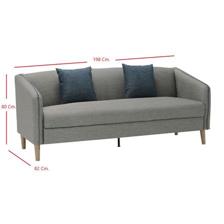 โซฟา 3 ที่นั่ง KONCEPT CRECH 19191966 สีเทา_7