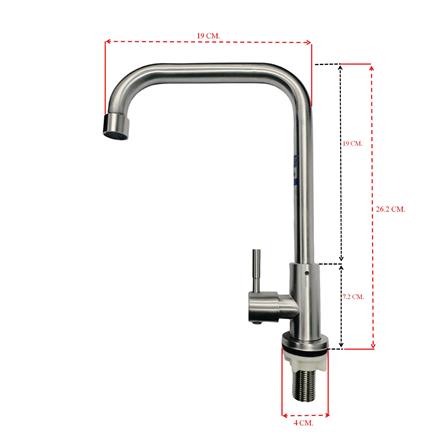 ก๊อกซิงค์เดี่ยวเคาน์เตอร์ HOEN ZT-508S_1
