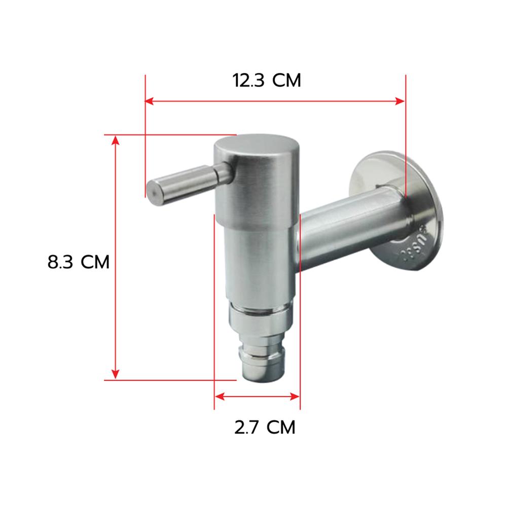 ก๊อกล้างพื้น 1 ทาง HOEN HOME-1004S(T) สเตนเลส