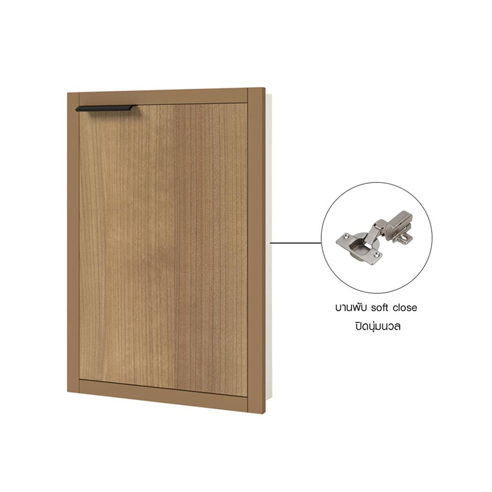 บานซิงค์เดี่ยวเปิดขวา CABIN HACHI 45x65 ซม. สี MOCHA