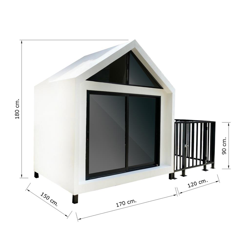 บ้านหมา บ้านแมว T.C. DOGHOUSE 5 NORDIC 150X170X180 ซม.