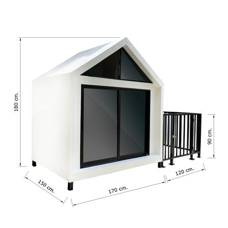 บ้านหมา บ้านแมว T.C. DOGHOUSE 5 NORDIC 150X170X180 ซม._4