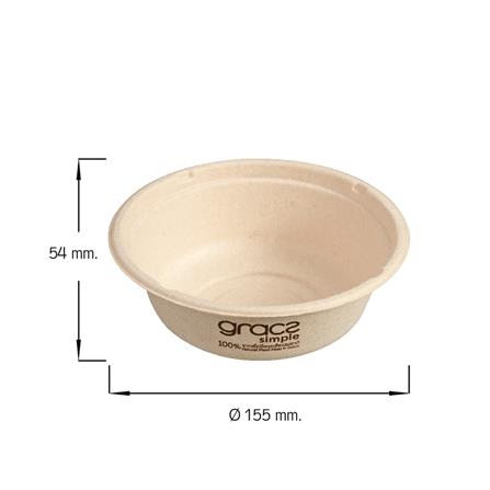 ชามชานอ้อยผสมเยื่อไผ่ 500 มล. GRACZ SIMPLE แพ็ก 5 ใบ_3