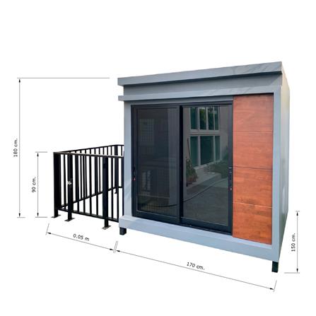 บ้านหมา บ้านแมว T.C. DOGHOUSE 6 MODERN 150X170X180 ซม._4