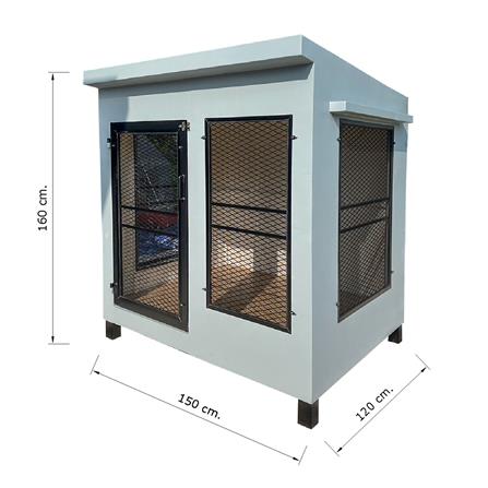 บ้านหมา บ้านแมว T.C. DOGHOUSE 14 MODERN 120X150X160 ซม._4