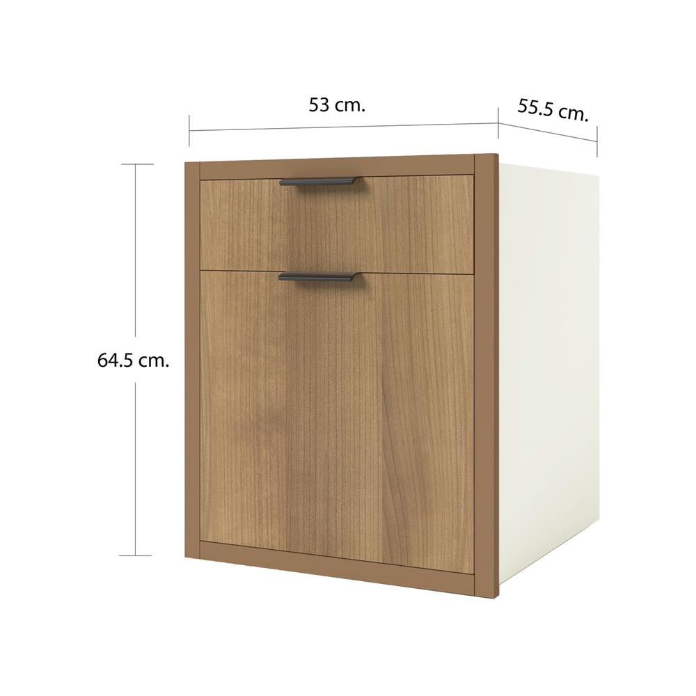 ตู้ลิ้นชัก CABIN HACHI 53x65 ซม. สี MOCHA