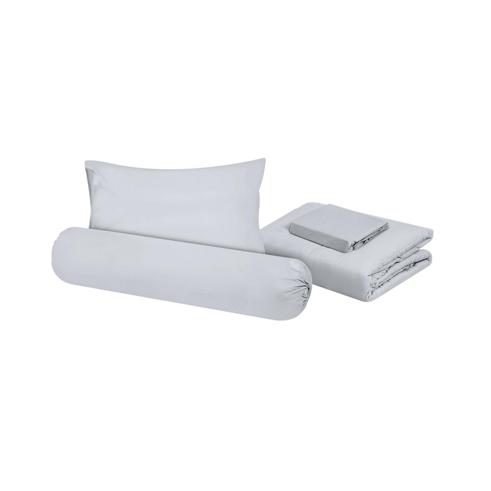 ชุดผ้าปูที่นอน 3.5 ฟุต 4 ชิ้น ME LIVING MARI สีเทาอ่อน