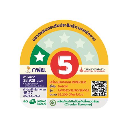 แอร์ผนัง DAIKIN FAVF36XV2S 36200 บีทียู อินเวอร์เตอร์_6