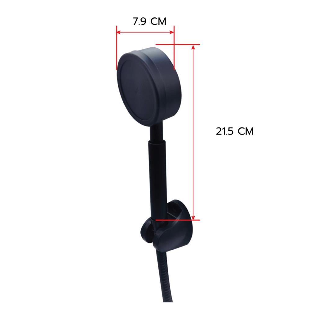 ฝักบัวสายอ่อน 1 ระดับ HOEN HOME-203B(T) สีดำ