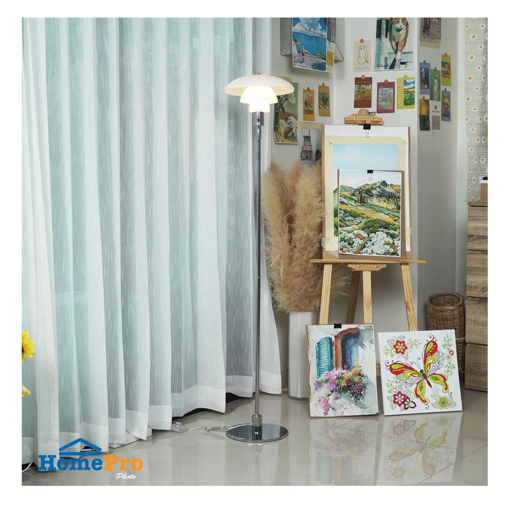 ไฟตั้งพื้น CARINI F230322 สีขาว/เงิน 1 หัว