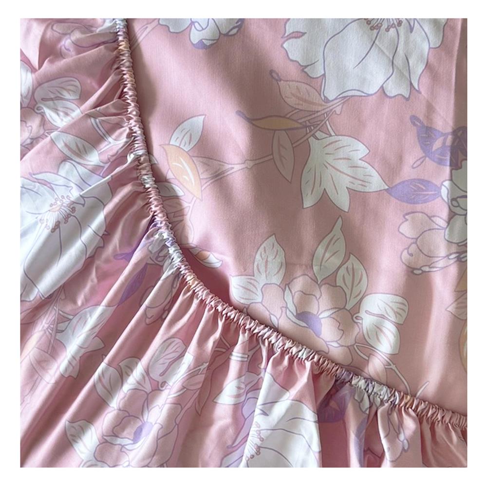 ชุดผ้าปูที่นอน 6 ฟุต 6 ชิ้น STEVENS COTTON FRESH SATTEN MC47