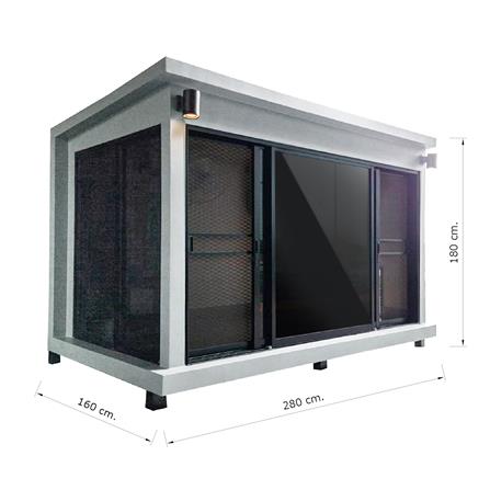 บ้านหมา บ้านแมว T.C. DOGHOUSE 3 MODERN 160X280X180 ซม._4