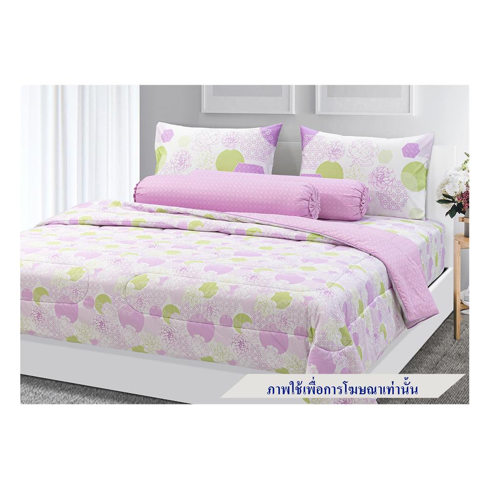 ชุดผ้าปูที่นอน 6 ฟุต 5 ชิ้น STEVENS COTTON FRESH SATTEN CR49