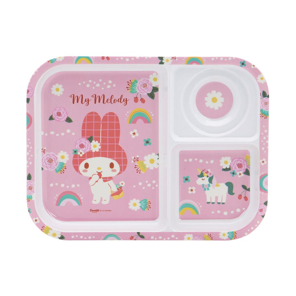 ถาดหลุมเมลามีน 10.5 นิ้ว SUPERWARE MY MELODY FLOWER