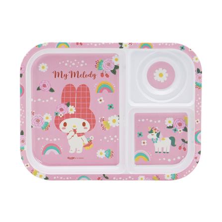 ถาดหลุมเมลามีน 10.5 นิ้ว SUPERWARE MY MELODY FLOWER_0